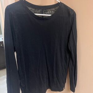 LOFT Classic Black Tee